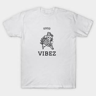 Good Vibes - Good vibez skull T-Shirt